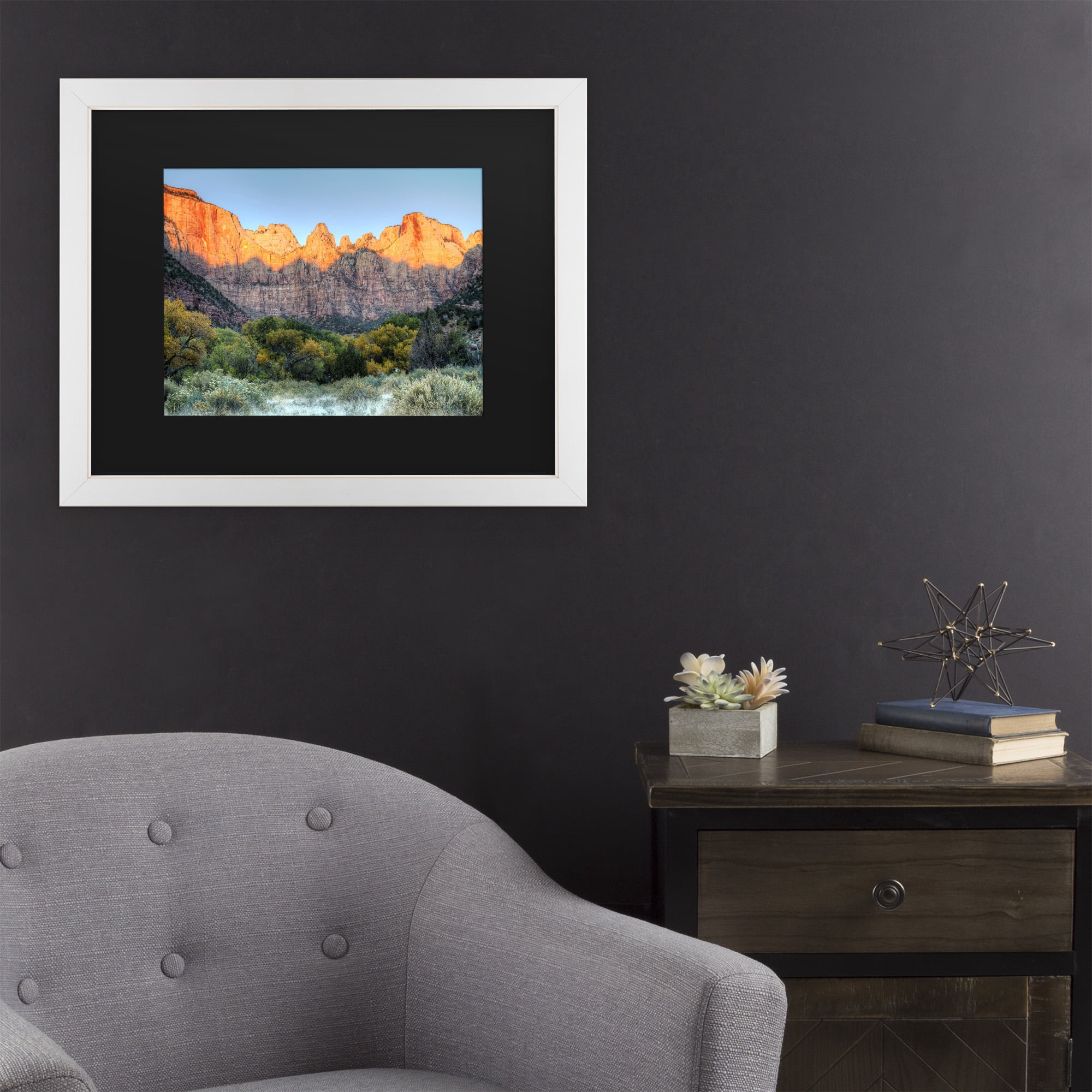 Trademark Fine Art 'Zion Sunrise' Canvas Art by Pierre Leclerc