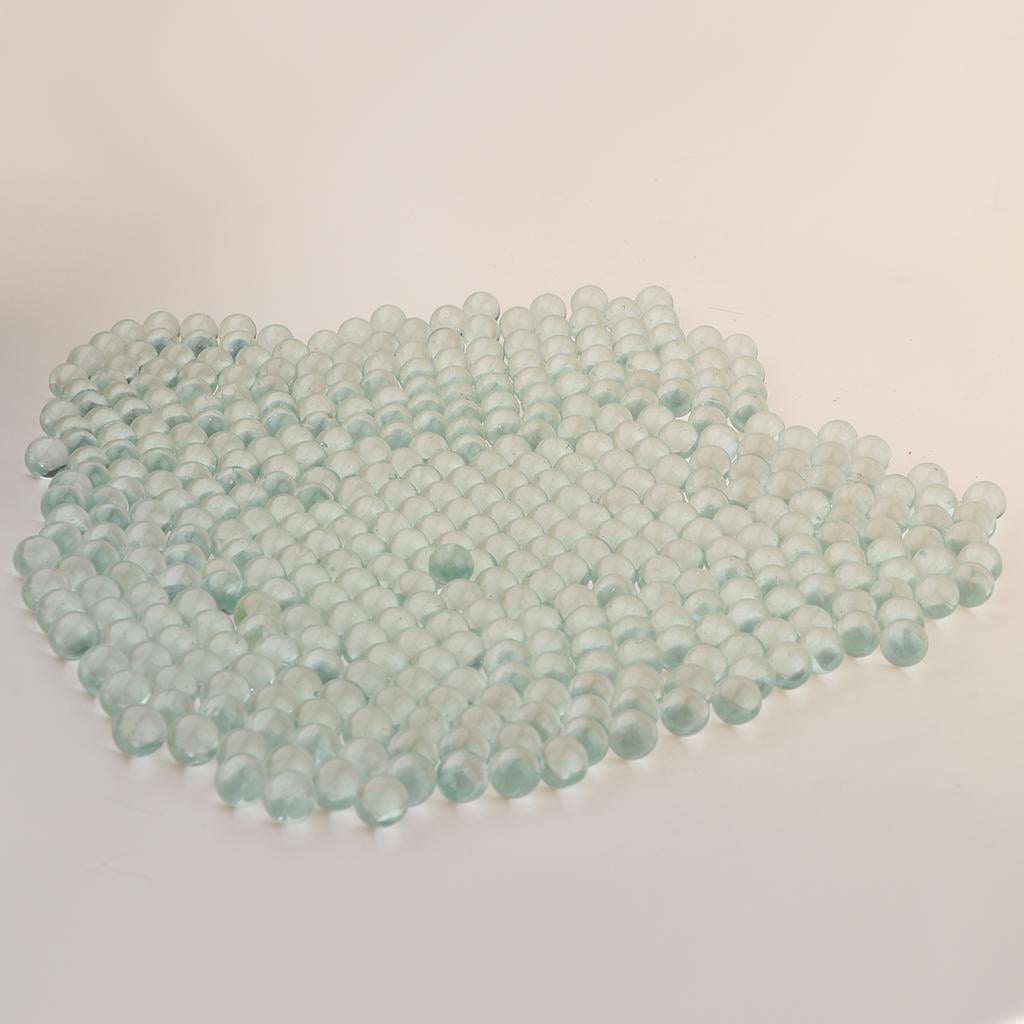 350Pcs 10mm Round Clear Glass Marbles for Filling Vases Aquarium Decoration 