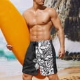 thumbnail image 2 of Yuyamidu Tribal Men's Swim Trunks Quick Dry Comfortable Board Shorts with Pockets Soft Swimwear for Outdoor Adventures Surfing Man 3XL, 2 of 8