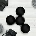 thumbnail image 2 of Northlight 12ct Shatterproof Matte Christmas Ball Ornament Set 4" - Black, 2 of 3