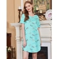 thumbnail image 2 of Ekouaer Nightgowns for Women 3 Pack Sleep Shirts Short Sleeve Nightshirt Pullover Nightdress Soft Sleepwear, 2 of 6