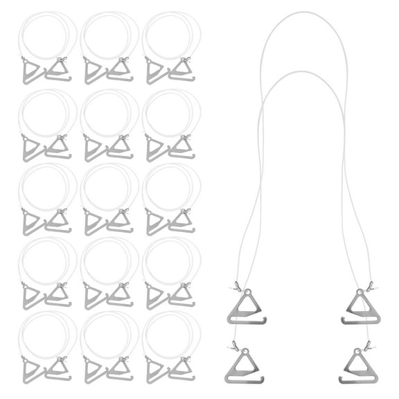 Worgeous 10 Pairs Invisible Bra Straps for Strapless Bra Clear Adjustable Transparent Non-Slip Shoulder Straps for Backless Dresses Fitness Wear