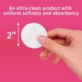 thumbnail image 4 of Simply Soft Cotton Rounds, 100% Cotton Absorbent and Textured Cotton Pads, Lint-Free, 300 Count, 4 of 9