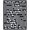 White, Pattern 1, variant on ODIKA 4' x 6' Machine Washable Non-Slip Area Rug, Geometric Diamond High Traffic Rug, Gray, 274712