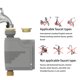 thumbnail image 2 of Injueey Temporizador de riego inteligente, controlador de grabadora de flujo de agua automático ajustable, irrigador de jardín, aplicación Electrónica, 2 of 6
