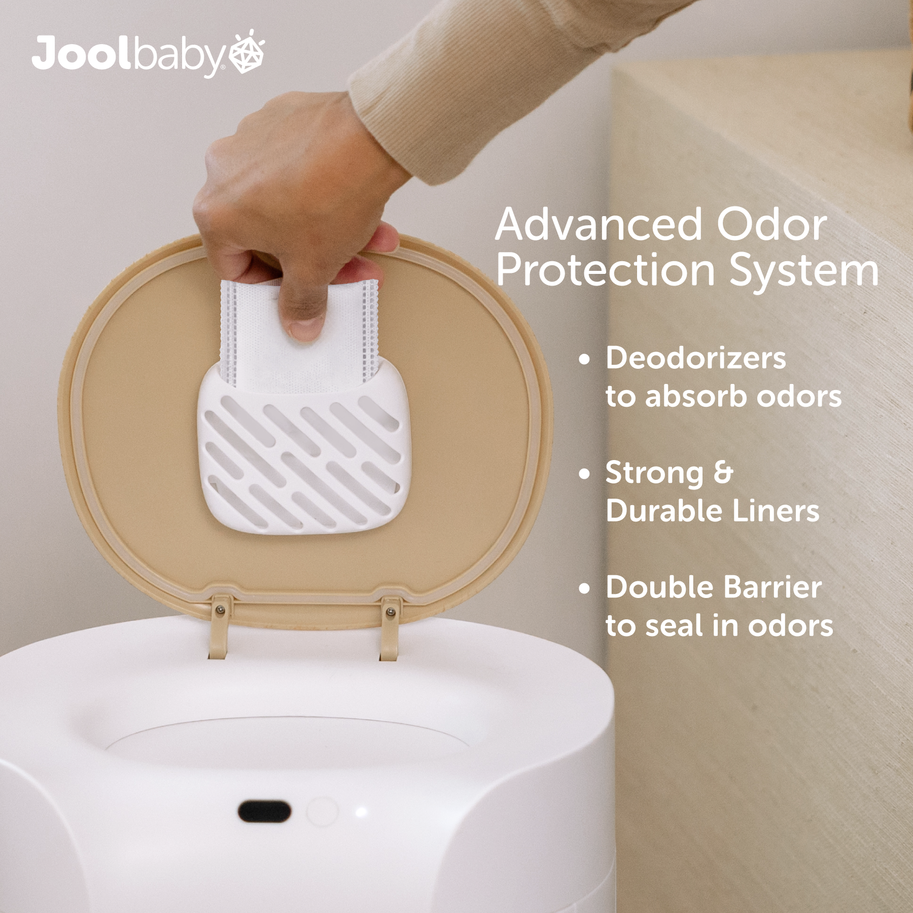 Jool Baby SmartWave Plus Motion-Sensing Diaper Pail photo 6