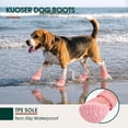 thumbnail image 5 of Kuoser 4PCS Breathable Mesh Dog Shoes – Hot Pavement Summer Dog Boots & Paw Protectors, Comfortable for Small Medium Large Dogs,Pink, 2#(inner width/length:1.37 in/1.96 in), 5 of 9