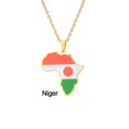 thumbnail image 1 of Joyas de collar de acero inoxidable, colgante de mapa de Níger, accesorios de moda para hombres y mujeres, los mejores regalos para familiares o amigos Feliz Sencillez, 1 of 2
