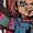 DARK BROWN, variant on Chucky - Block Jersey - Men's Short Sleeve Graphic T-Shirt