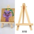thumbnail image 1 of ruzhgo 10Pieces Wood Desk Tabletop Easel Rack Shelf Adjustable Foldable Wood Drawing Card Paper Picture Stand Holder 8x15CM, 1 of 9