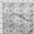 thumbnail image 2 of oneOone Cotton Cambric Gray Fabric Leopard Skin & Texture Watercolor Craft Projects Decor Fabric Printed By The Yard 56 Inch Wide, 2 of 4