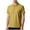 Yellow, variant on Men's Short Sleeve Button Down Shirt - Solid Color, Loose Fit Cooling & Breathable Fabric, Moisture Wicking Stretch Knit for Casual, Work, Golf
