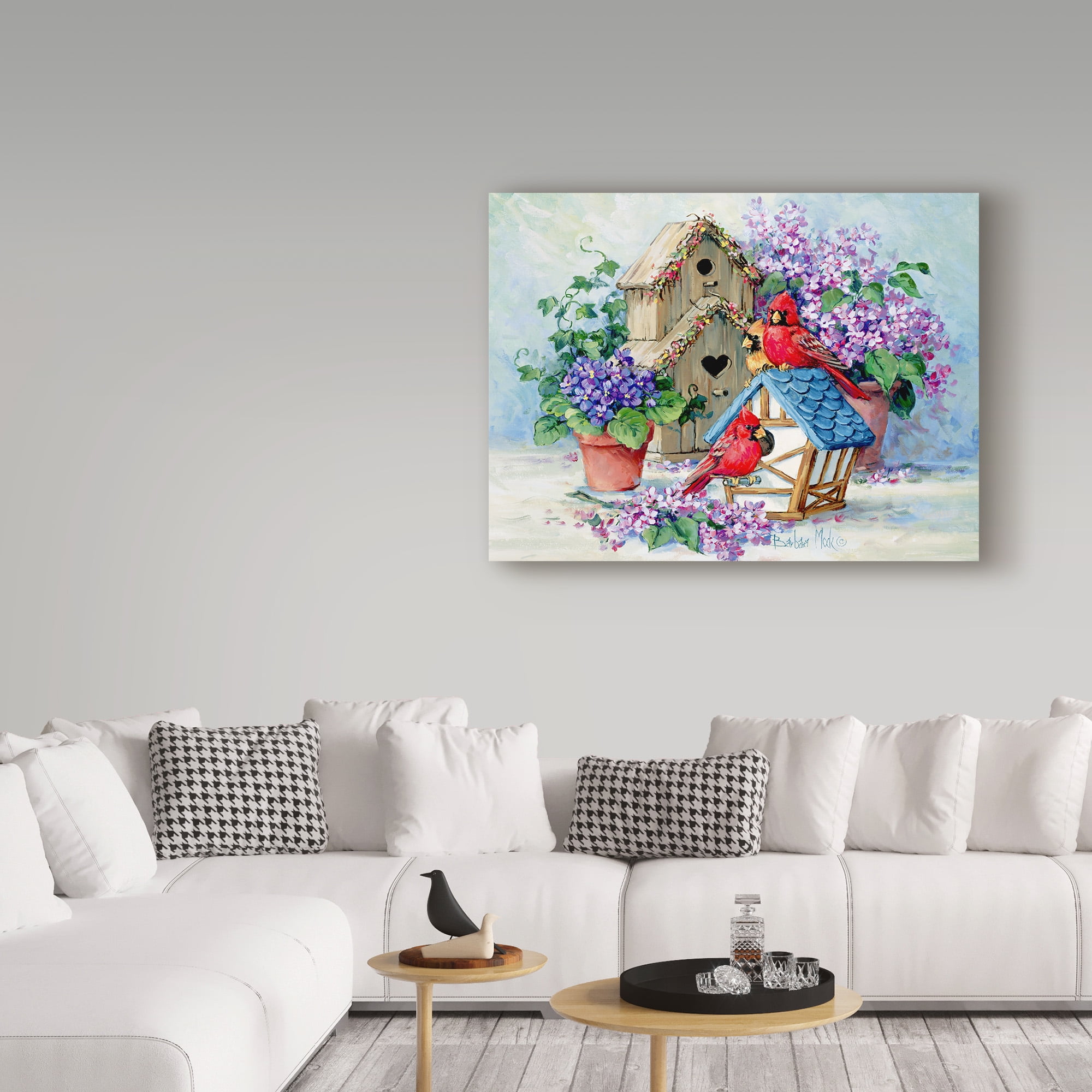 Trademark Fine Art ' A Cardinals Home' Canvas Art by Barbara Mock