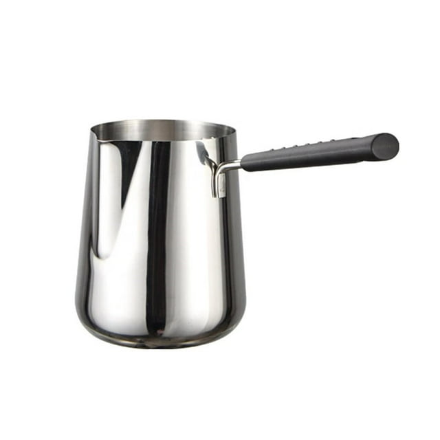 Mistaha Casserole à Lait en Acier Inoxydable avec Design de Tartre et Buse Soignée - Capacité de 600ml, Moule à Beurre Multi-Usage