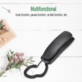 thumbnail image 4 of TOPINCN Home Telephone,KX-T628 Black for English Wired Desktop Wall Phone Landline Telephone for Home Office, Wall Mounted Telephone, 4 of 8