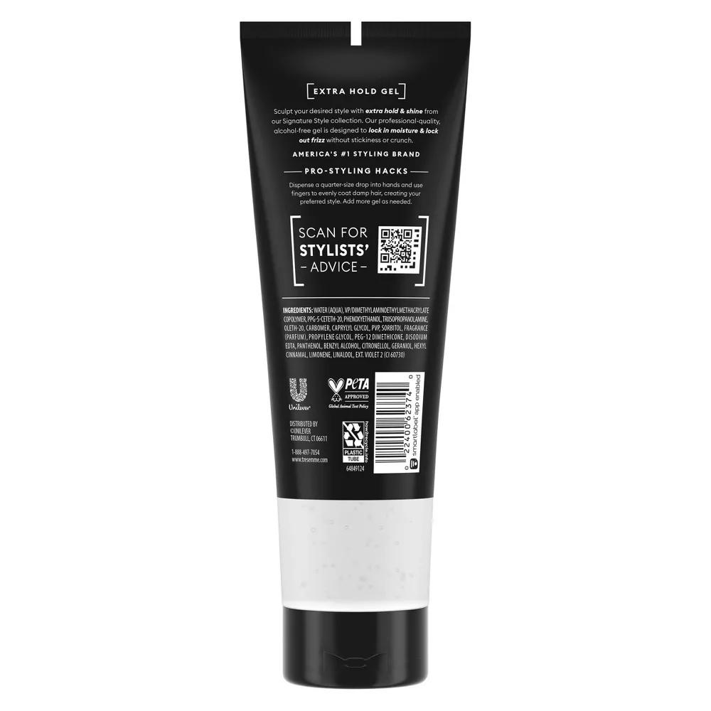 TRESemmé Hair Gel, Sculpting, Extra Hold, 3-Pack + Keratin Repair Instant Recovery Mask – Frizz Control, Professional Quality Styling Products, Alcohol-Free