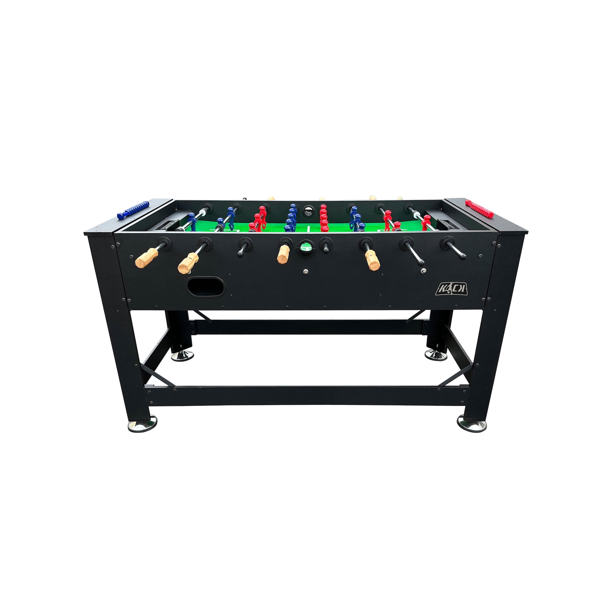 KICK Dyad 55″ 2-in-1 Multi Game Table (Black) - Combo Game Table Set - Billiards/Pool and Foosball for Home, Game Room, Friends and Family!
