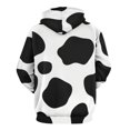 thumbnail image 3 of Cow Print Men's Women Vintage 3D Hooded Sweatshirt - All-Season Loose Fit Streetwear, 3 of 6