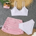 thumbnail image 2 of CAUYDY Baby Toddler Girls Swimsuit Two Piece Set Summer Bathing Suit Kids Girl Children Girl 2T 3T 4T 5T 6T 7T 8T 9T Bikini Beach Bathing Suit with Cover Ups (Sizes 12-13 Years,F02-Pink), 2 of 6