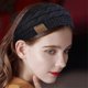thumbnail image 1 of Mujeres Invierno Cálido Diadema Fuzzy Fleece Forrado Grueso Cable Knit Wrap LingWen 9024715527356, 1 of 1
