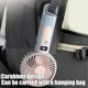 thumbnail image 4 of Ventilador portátil de mano y de escritorio con 120 niveles de velocidad, recargable por USB, pantalla LED, clip mosquetón, diseño compacto y ligero de plástico para viajes y uso al aire libre., 4 of 6
