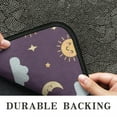 thumbnail image 6 of Purple Sun Moon Star Cloud Pattern Door Rugs,Washable Non Slip Door Mats Indoor,Decorative Door Mats,Entry Mat Indoor for Entrance,Bedroom,Kitchen,Bathroom,30"x17", 6 of 6