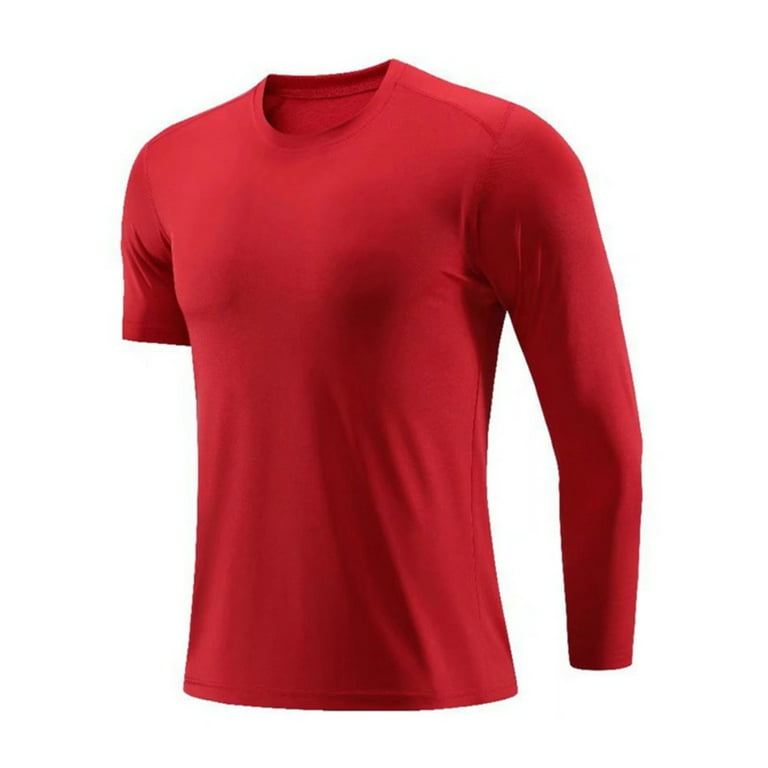Xmarks Men's Quick Dry Compression Shirts 1/2 Single Arm Long Sleeve  Athletic Base Layer T Shirt Workout Running Tee Top Basketball Tights,  S-3XL 