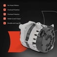 thumbnail image 6 of A-Premium Alternator Compatible with Suzuki Forenza 2004-2008, Reno 2005-2008 & Chevrolet Optra 2004-2007, 2.0L, 12V 105A 6-Groove Pulley Clockwise, Replace# 31400-85Z00, 31400-85Z01, 6 of 9