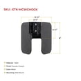 thumbnail image 3 of E-Track Motorcycle Wheel Chock for E-Track/X-Track System, Compatible w/ 7" Wide Tires, E-Track Accessories for Mount Dirt Bikes, Vans, Toy Haulers, and Trucks, 3 of 8