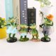 thumbnail image 5 of 4x Cute Cartoon ranas escultura ornamental figurita estatua foto accesorios Gloria estatua de escultura de escritorio, 5 of 5