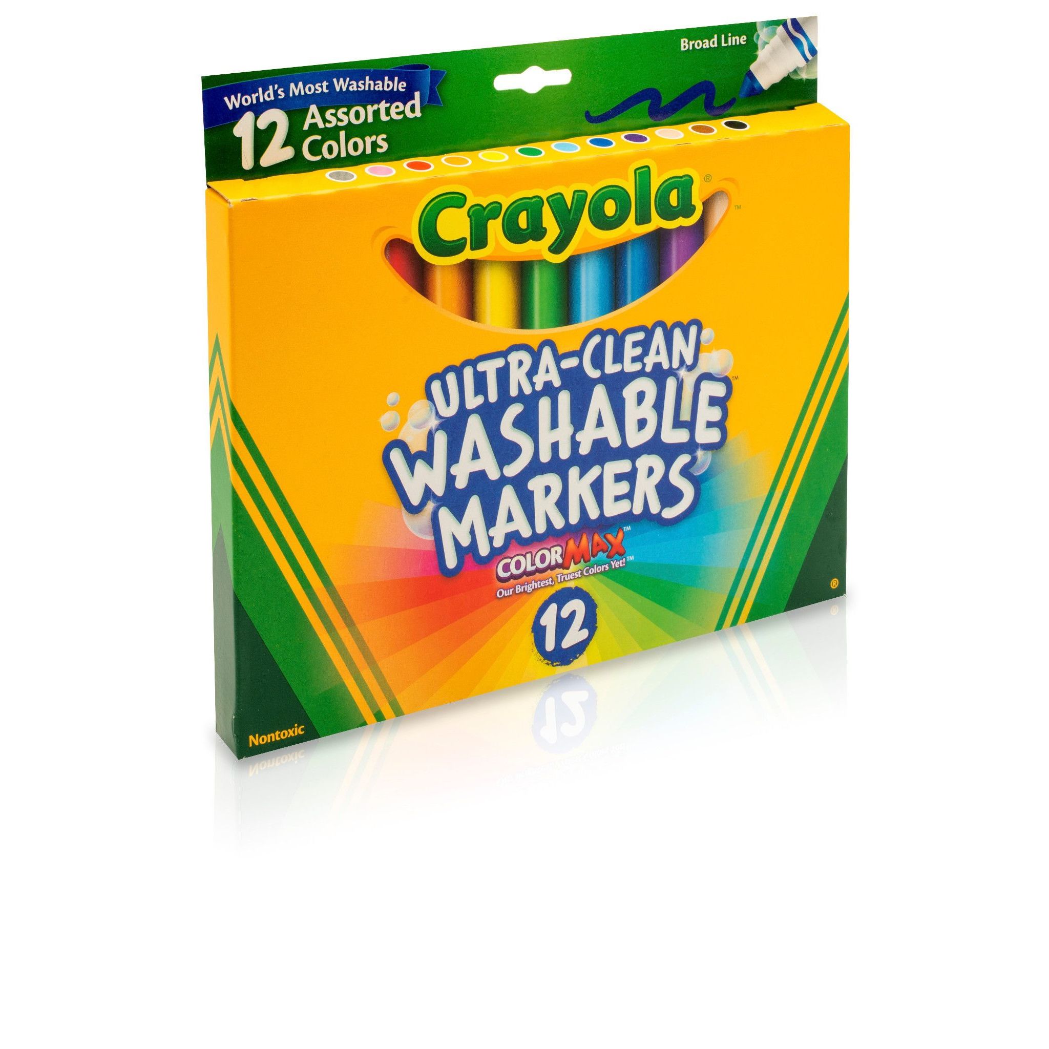 Crayola Classic Ultra-Clean Washable Markers 12 ct Color Max - image 3 of 3