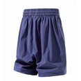 thumbnail image 4 of Aimik Athletic Shorts for Men Drawstring Waist Solid Color Mens Shorts with Zip Pockets Summer Quick Dry Fitness Shorts for Gym, 4 of 6
