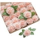 thumbnail image 1 of XmhyTop Flores artificiales rosas 25 piezas rosas verdaderas y falsas con tallo, muy adecuadas para hacer ramos de boda,festivales en el hogar, la decoración más perfecta (rubor), 1 of 3
