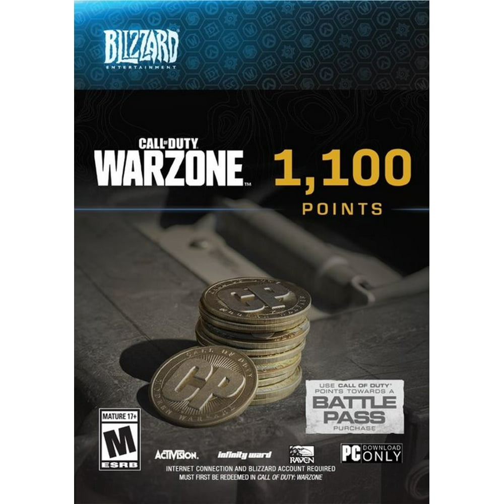 Blizzard Call of Duty Warzone 1100 Points, Activision, PC [Digital