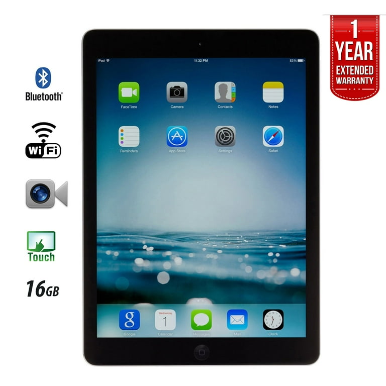 Restored Apple iPad Air A1474 16GB, Wi-Fi, Black (IPADAIRB16
