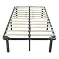thumbnail image 2 of Tcbosik Platform Bed Frame 74*38*14" Wooden Bed Simple Mattress Foundation Frame, Twin Size, Black, 2 of 8