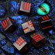 thumbnail image 4 of Dados de Metal, Juego de Dados MetáLicos SóLidos y Pesados de 6 Piezas para Juego de Mesa Mazmorras y DragóN Rojo Negro, 4 of 5