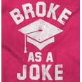 thumbnail image 2 of Broke As Joke College Lifestyle Funny Womens Fitted Plus Size Graphic Tee Brisco Brands 3X, 2 of 5
