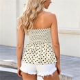 thumbnail image 6 of Aezemi Women Strapless Tank Tops, Sleeveless Tube Ruched Fashion Bandeau Tanks, Peplum Open Back Trendy Summer Vacation Blouse, 6 of 8