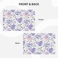 thumbnail image 3 of Placemats Set Of 4 / 6, Lavender Flowers Bird Purple Placemats For Dining Table Indoor/Outdoors Heat Resistant Washable Placemats 18" X 12", 3 of 8