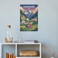 thumbnail image 4 of Vintage City Travel Poster of Oxapampa Peru with Unique Architecture And Pastures Print Poster, 4 of 8