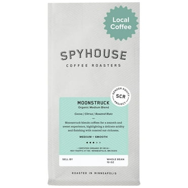 Local Spyhouse Coffee Roasters Moonstruck, Medium Roast, Whole Bean Coffee, 10oz