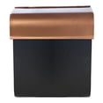 thumbnail image 4 of NACH Dominion Minimalist Mailbox, Wall Mount Mailboxes for Outside, Black and Brown, 12x10x4.5 in, 4 of 5