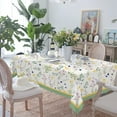 thumbnail image 2 of Spring Summer Floral Tablecloth Wildflower Tablecloth for Picnic, Camping, Patio, Party, Kitchen, Dining Room Indoor Outdoor Spill Proof Fabric Tablecloth Rectangle 60 x 84 inch, 2 of 4
