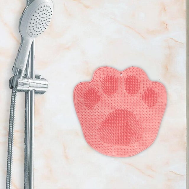 Depurador de pies para de baño, alfombrilla antideslizante para cepillo de lavado de pies, alfombrilla para de pies para hombres, familia, Rosado perfecl Depurador de pies de ducha