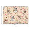 thumbnail image 5 of Yorkie with Pioneer Flower Flannel Non Slip Door Rugs,Washable Door Mats Indoor,Decorative Door Mats,Dirt-Resistant and Absorbent Doormat for Entrance,Bedroom,Kitchen,Bathroom,23.5x16in(60x40cm), 5 of 5