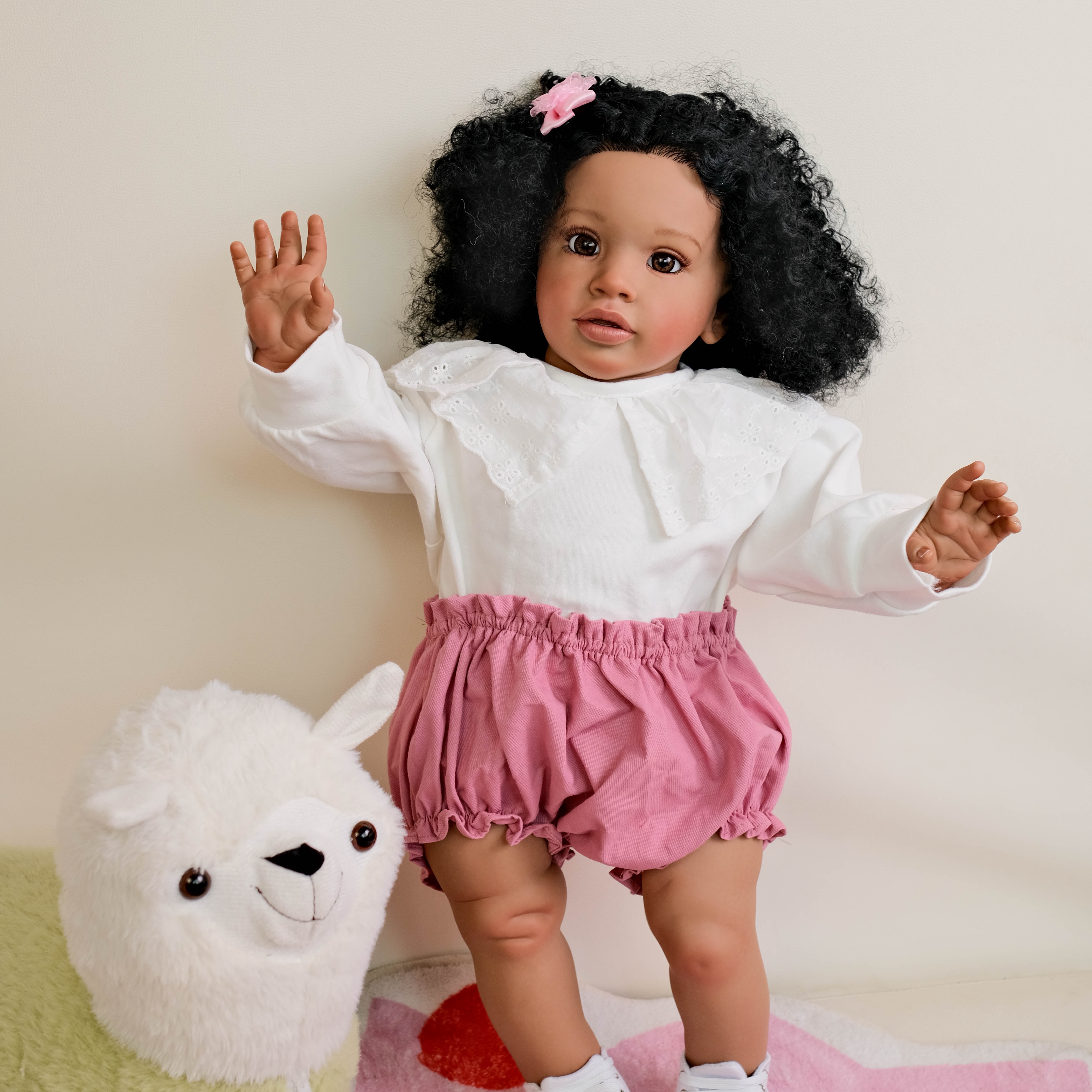 Lifelike Reborn Baby Dolls 26 inch Cloth Body African American Newborn Realistic Newborn Baby Dolls with Outfit and Gift Box for 3+ Year Old Kids