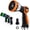 Orange, variant on REDESS Watering Hose Nozzle Sprayer Heavy-Duty Metal 10-Pattern for Garden Lawn