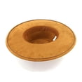 thumbnail image 4 of Sun Hats for Women Concave Top Suede Top Hat with Tassel Braided Sun Protection Hat, 4 of 5