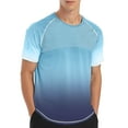 thumbnail image 3 of 2 Pack Mens Quick-Dry T-Shirts M-5X Big & Tall Plus Size Moisture-Wicking Athletic Tee Shirts Short Sleeve Crewneck Stretchy Gradient Workout Tops, 3 of 5